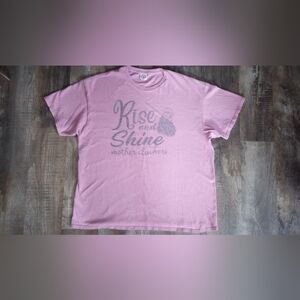 Pink Graphic T-Shirt, Size L